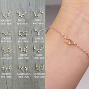 Constellation Simple Bracelets for Women Charm Zodiac Pattern Chain Bangles Baby Birthday Bracelet Jewelry Gift - Memoriex 
