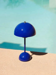 Contemporary Cordless Portable Cute Mushroom Table Lamp, Flowerpot VP9 - Memoriex 