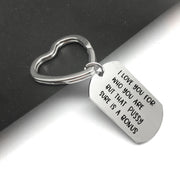 Couple stainless steel military keychain - Memoriex 