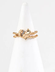 Cracked Heart Zircon Ring-1