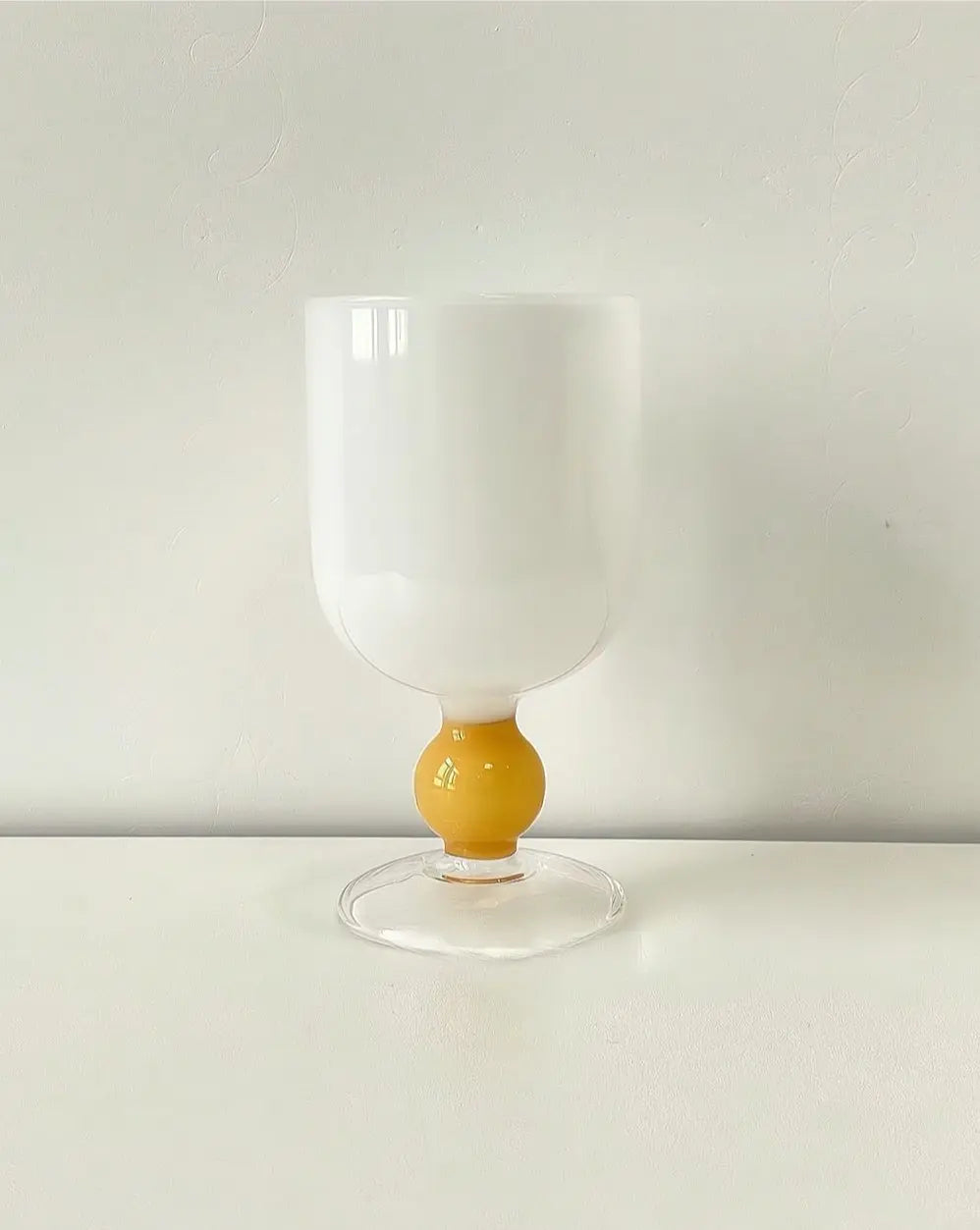 Creamy Jawbreaker Candy Wine Glasses Set of 2 ( $19.9 Each ) - Whimsical Eclectic Coloured Goblets-7