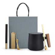 Creative Gift Personalized Ceramic Coffee Mug With Lid Spoon Rough Pottery Cup Lettering Couple Water Cup Logo - Memoriex 