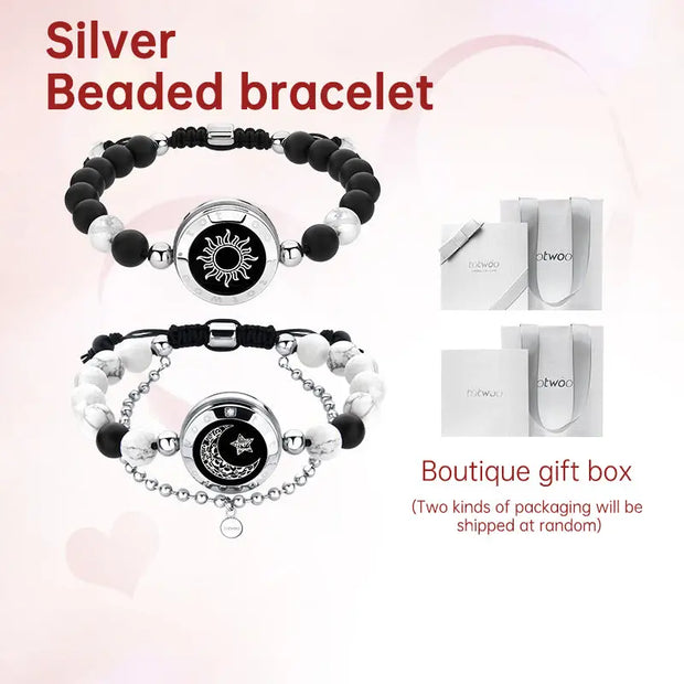 Creative Gift  totwoo Long Distance Touch couple Bracelets for love reminder Sun and moon smart bracelets - Memoriex 