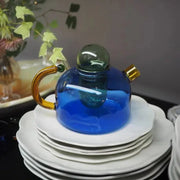 Creative Heat Resistant Glass Teapots Pitcher Suitable Household Teaware Lover Tea Sets Kettle Water Cup Bottle Cooker Usable - Memoriex 