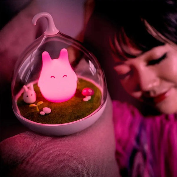 Creative Lovely Birdcage LED Night Light USB Rechargeable Touch Dimmer Table Bird Light Portable Night Lamp - Memoriex 