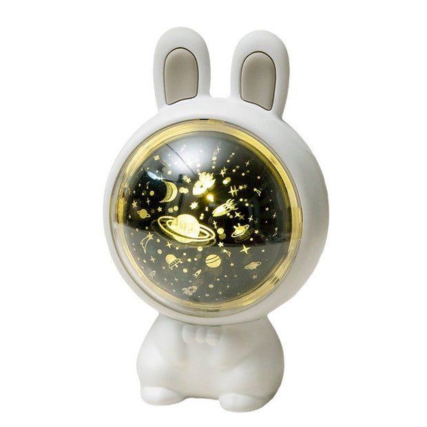 Creative Rabbit Star Light Projector Lamp Children Home Decor - Memoriex 