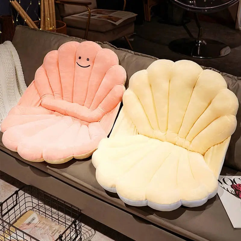 Creative Shell Shaped Plush Cushion Pillow-0