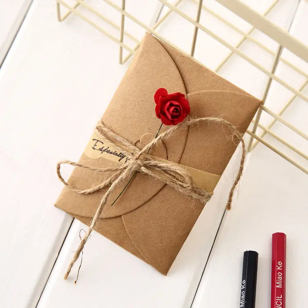 Creative kraft dried flower greeting card - Memoriex 