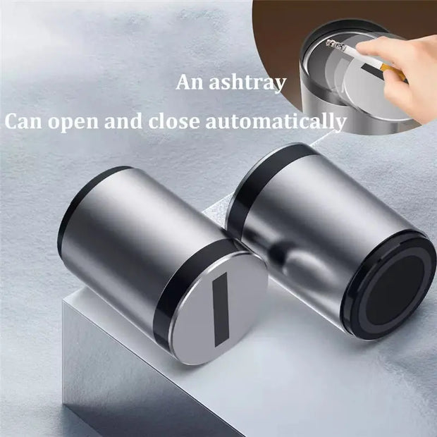 Creative smart car household desktop ashtray automatic opening and closing switch infrared induction ashtray - Memoriex 