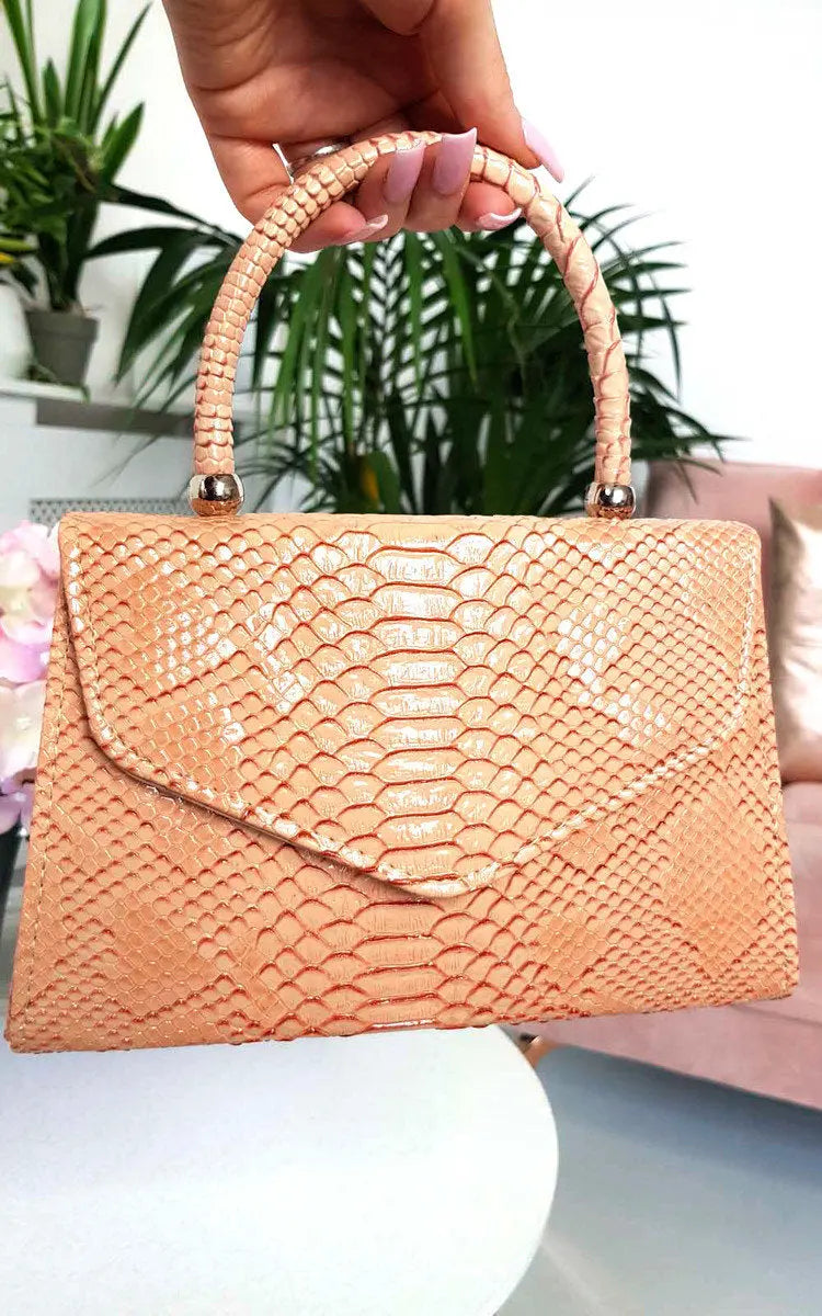 Croc Print Handbag-9