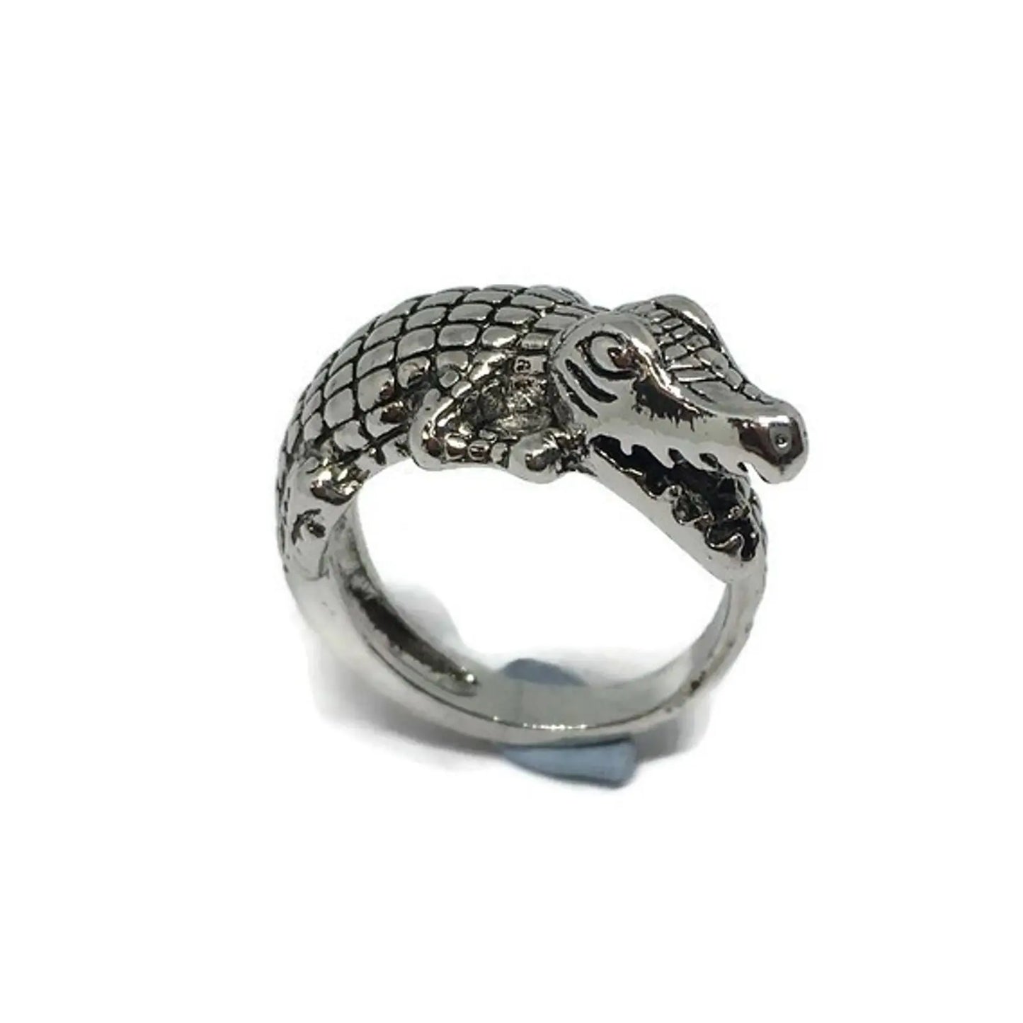 Crocodile Adjustable Band Ring-0