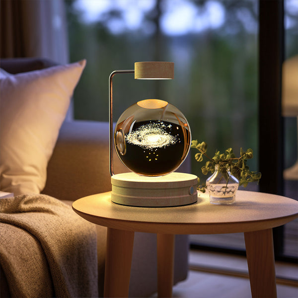 Crystal Ball Cosmic Dinosaur Indoor Night Light USB Power Warm Bedside Light Birthday Gift Night Lamp - Memoriex 