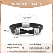 Custom Leather Men Bracelet-5