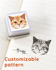 Custom-Made Pet Portrait Stamp DIY For Dog Figure Seal Personalized Cat Doggy Customized Memento Chapter - Memoriex 