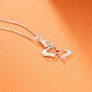 Custom Name Copper Heart-Shaped Necklace - Memoriex