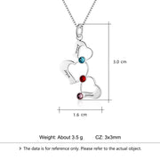 Custom Name Copper Heart-Shaped Necklace - Memoriex