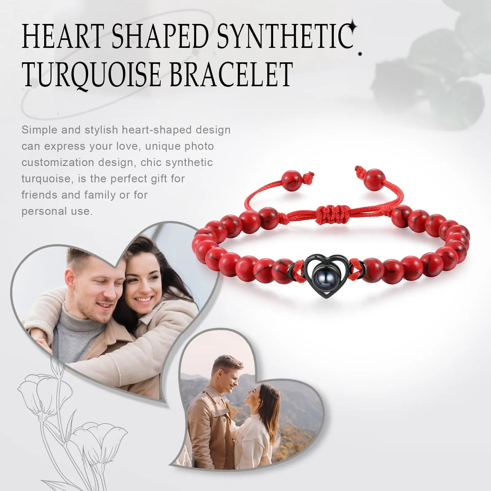 Custom Projected Heart Bracelet-3