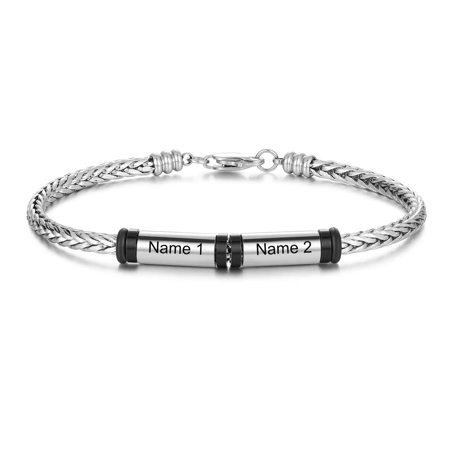 Custom Stainelss Steel Men Bracelet - Memoriex