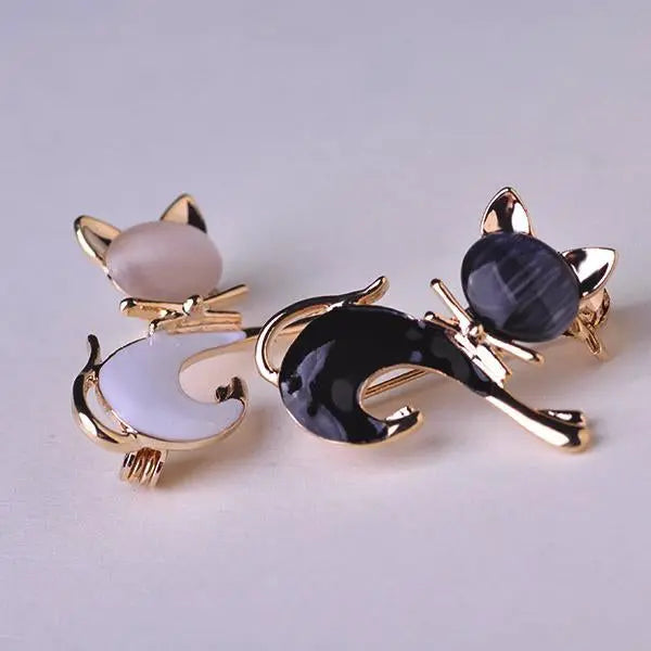Cute  Cat Brooch - Memoriex 