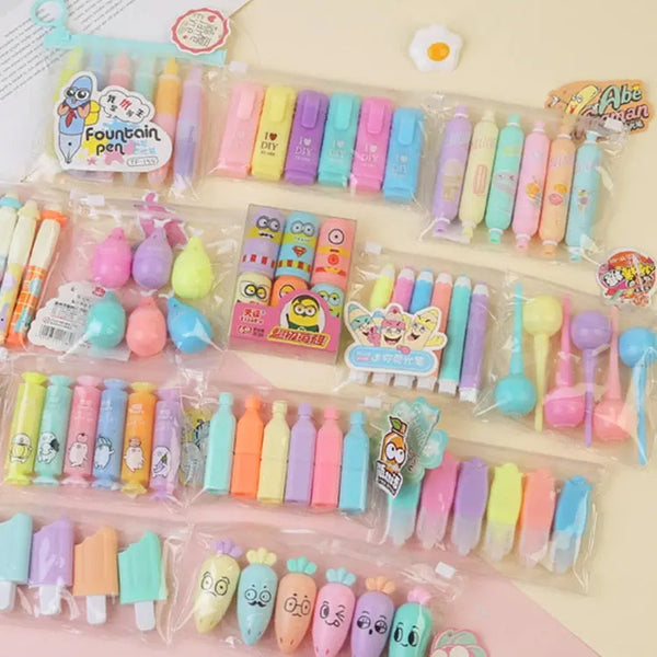Cute Mini Highlighter Pen | Kawaii Stationery - Memoriex 
