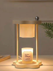 Cute Nordic Dimmable Petal Floral Candle Warmer Lamp With Timer - Memoriex 