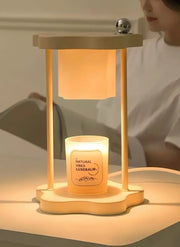Cute Nordic Dimmable Petal Floral Candle Warmer Lamp With Timer - Memoriex 