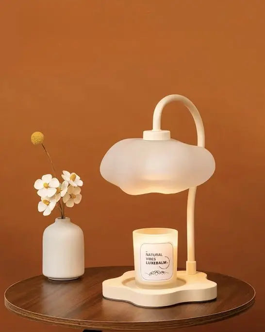 Cute Unique Cloud Candle Warmer Lamp With Timer For Large Candles-0