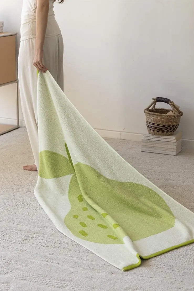 Cute Whimsical Pear Bath Towel - Ultra Soft, Absorbent, 100% Staple Cotton - Memoriex 