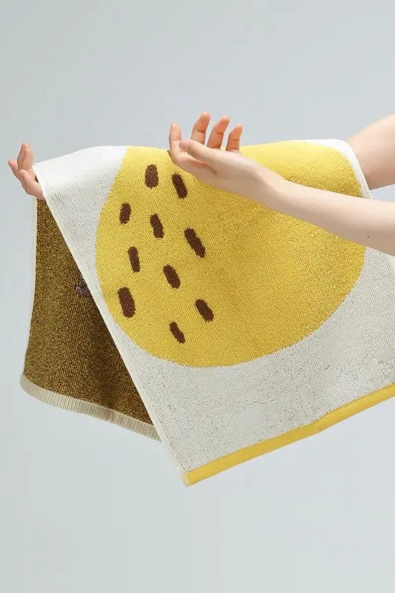 Cute Whimsical Pear Bath Towel - Ultra Soft, Absorbent, 100% Staple Cotton - Memoriex 