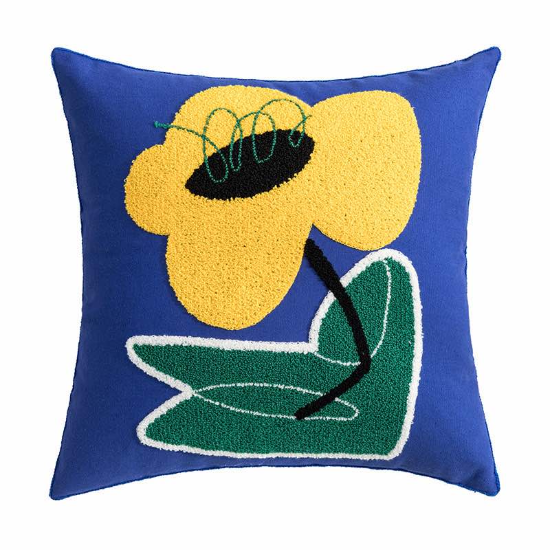 Cute Whimsical Sunflower Decorative Throw Pillow Pillowcase-6