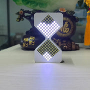 Cyber-style LED electronic sand timer: gravity-sensing, 1-30min countdown, tech decompression toy - Memoriex 