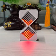 Cyber-style LED electronic sand timer: gravity-sensing, 1-30min countdown, tech decompression toy - Memoriex 