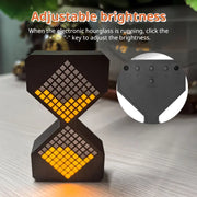 Cyber-style LED electronic sand timer: gravity-sensing, 1-30min countdown, tech decompression toy - Memoriex 