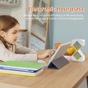 Cyber-style LED electronic sand timer: gravity-sensing, 1-30min countdown, tech decompression toy - Memoriex 