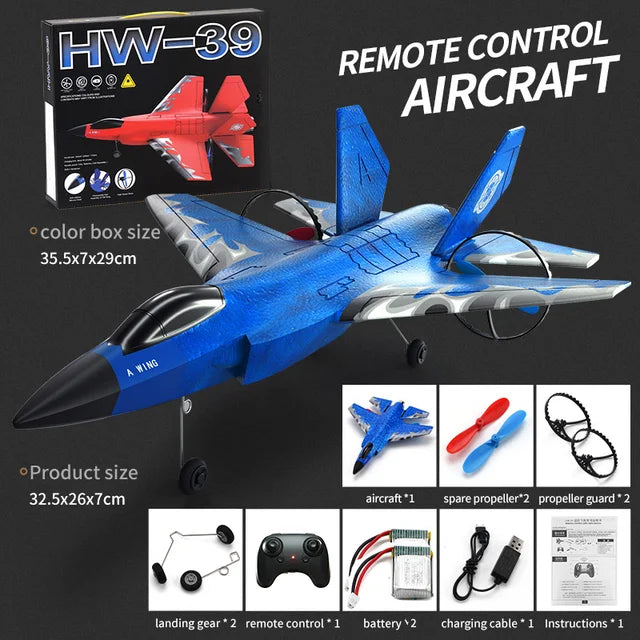 RC Flugzeug F22 raptor Hubschrauber Fernbedienung flugzeug 2,4G Flugzeug Fernbedienung EPP Schaum flugzeug Kinder spielzeug - Memoriex 