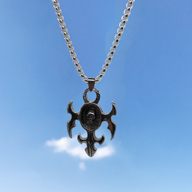 New Hip-Hop Accessories Sweater Chain Military Titanium Steel Necklace Men's Jewelry - Memoriex