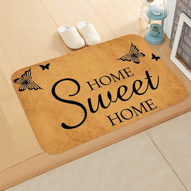 Welcome Doormat Entrance Anti-Slip Mat Hallway 10 Patterns Printed Carpet For Room Bedroom Home Kitchen Door Mat Art Pad - Memoriex
