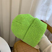 Warm Women's Reflective Beanie Hat Black Grey Winter Autumn Knitted Hat Czapka Zimowa Sombreros De Mujer Chapeau Femme - Memoriex