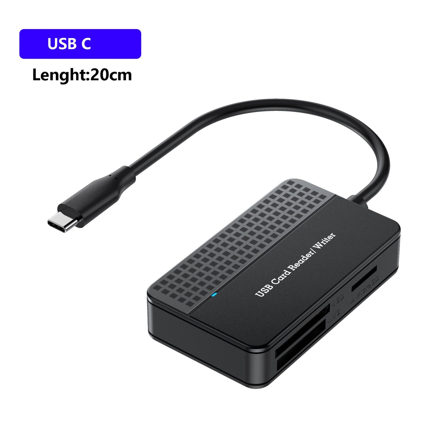 USB 3.0 Four in One USB 3.1 CF SD TF MS Memory Card/DSLR Camera Card Reader Type-c - Memoriex 