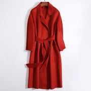 Cashmere Woollen Long coat | Fur Jackets Ladies | Trench coats - Memoriex