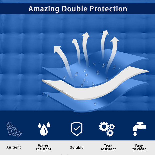 Outdoor thicken self-inflating camping mattress: ultralight, with built-in pump, ideal for travel, hiking, fishing. - Memoriex