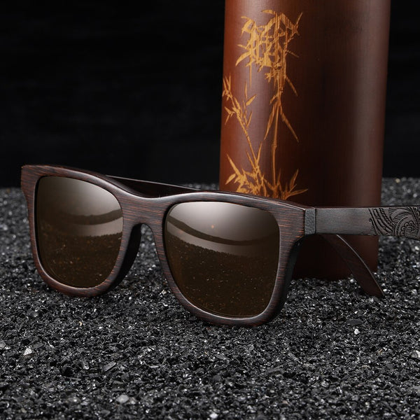 Handmade Natural Wooden Sunglasses Women Men Brand Design Vintage Fashion Glasses Gray Polarized Lens