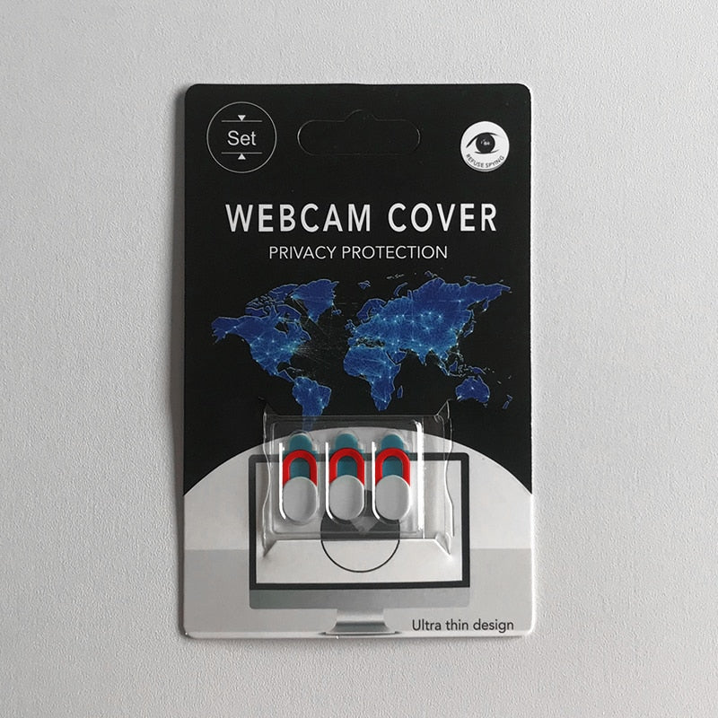 ACCEZZ WebCam Cover Shutter Magnet Slider Plastic For iPhone Web Laptop PC For iPad Tablet Camera Mobile Phone Privacy Sticker - Memoriex 