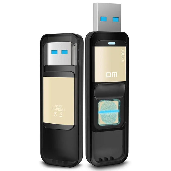 DM PD061 USB3.0 32G 64G High-speed Recognition Fingerprint Encrypted Pen Drive Security Memory USB Stick - Memoriex