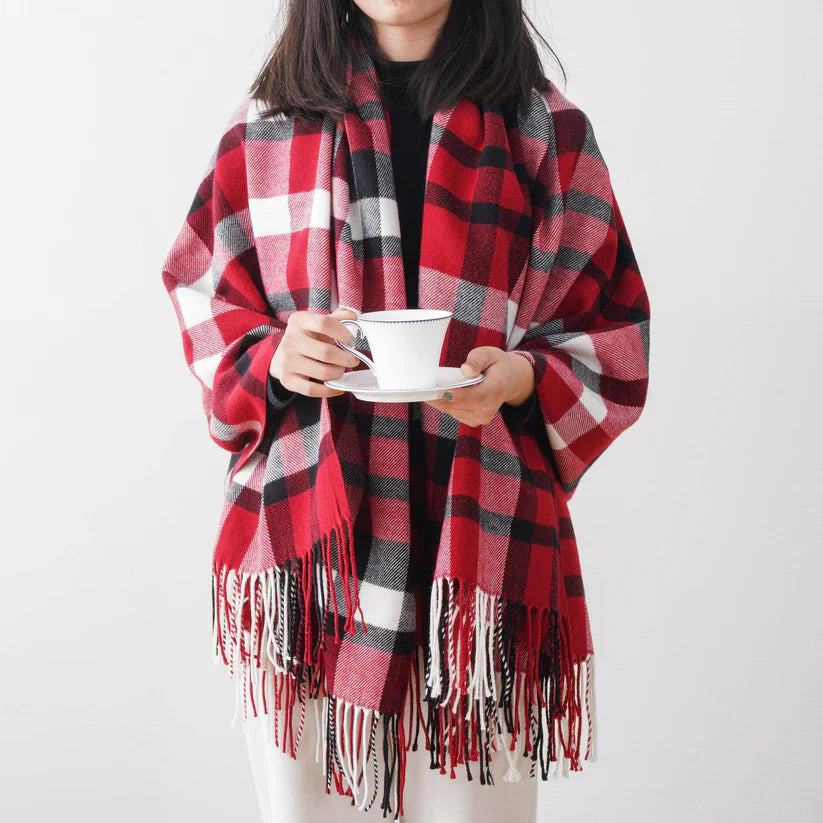 Red Buffalo Plaid Throw-2