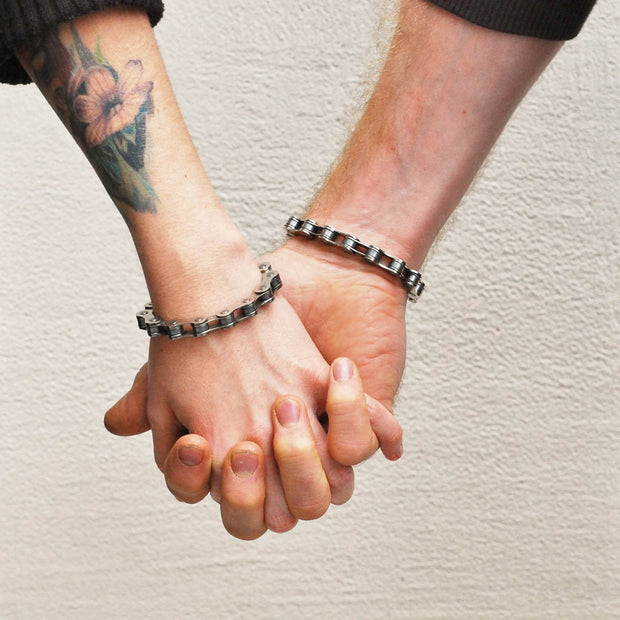 Recycled Bike Chain Bracelet-1