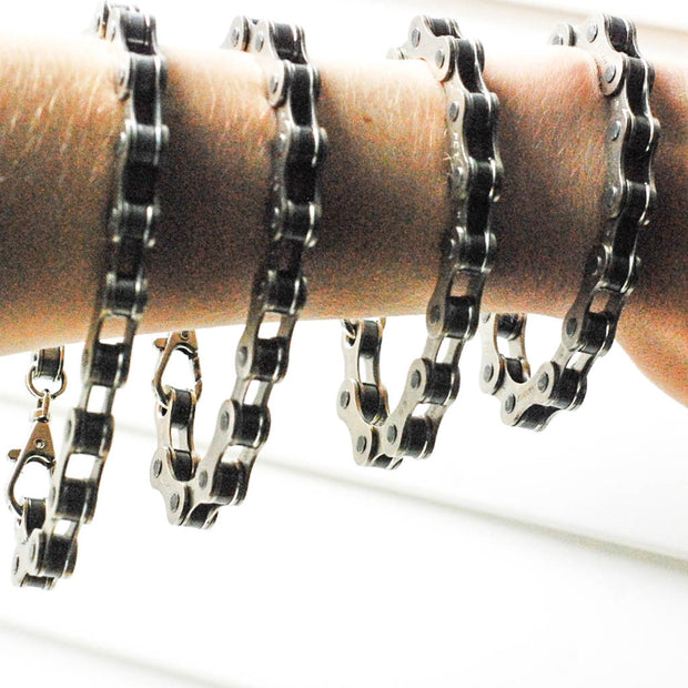 Recycled Bike Chain Bracelet-3