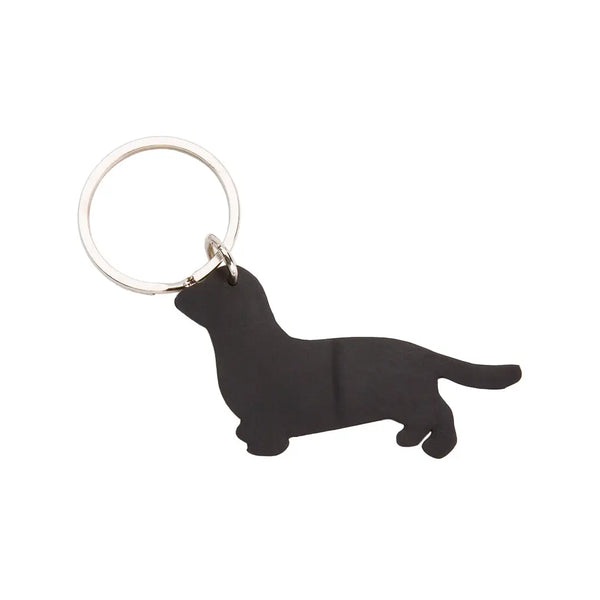 Dackel Recycled Rubber Sausage Dog Vegan Keyring - Memoriex 