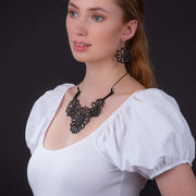 Dahlia Inner Tube Floral Necklace - Memoriex 