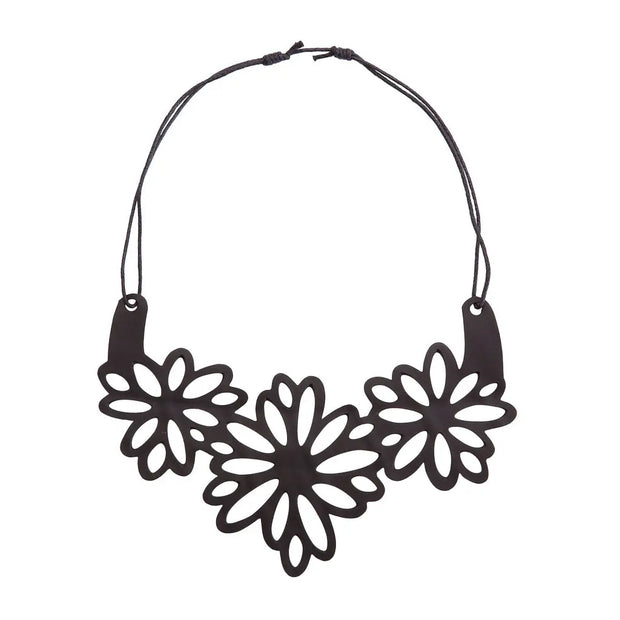 Dahlia Inner Tube Floral Necklace - Memoriex 
